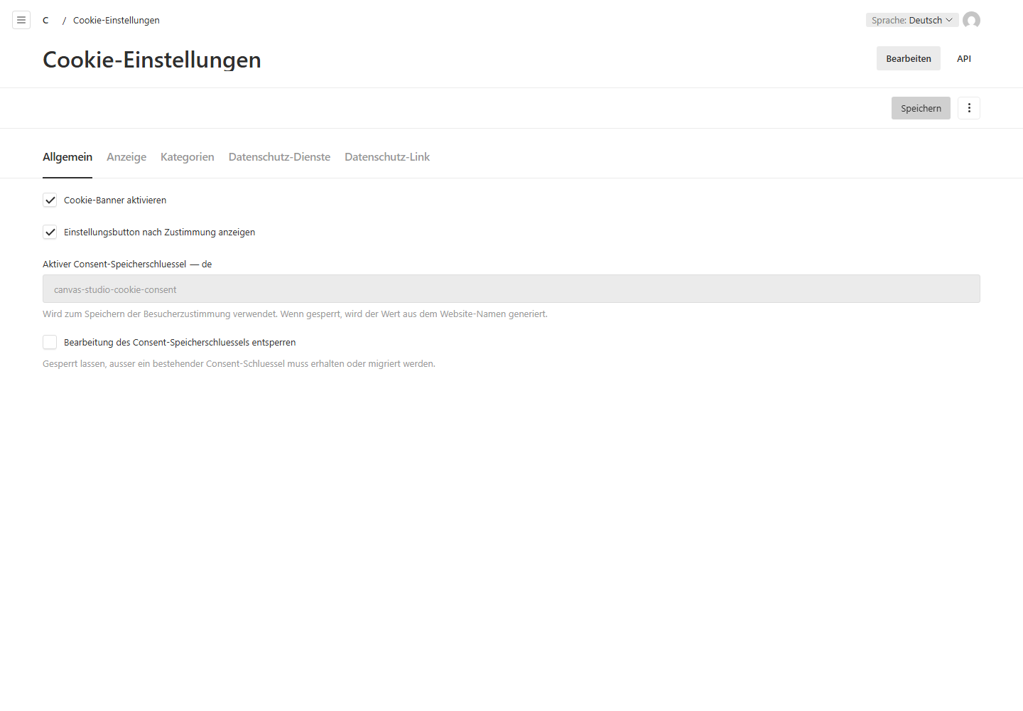 Cookie-Banner und Datenschutz-Dienste konfigurieren.